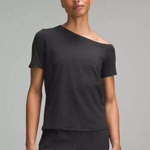 lululemon athletica Off-Shoulder Short Sleeve Tee - Black